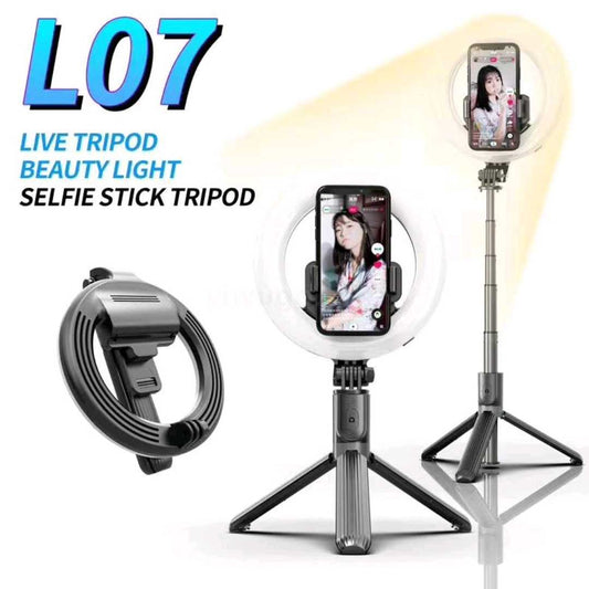 Selfie stick/stand τρίποδο με LED Ring Light – L07 – 532050532050i-Gizmo